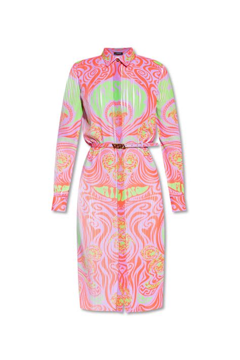 versace dress women|versace pleated dress.